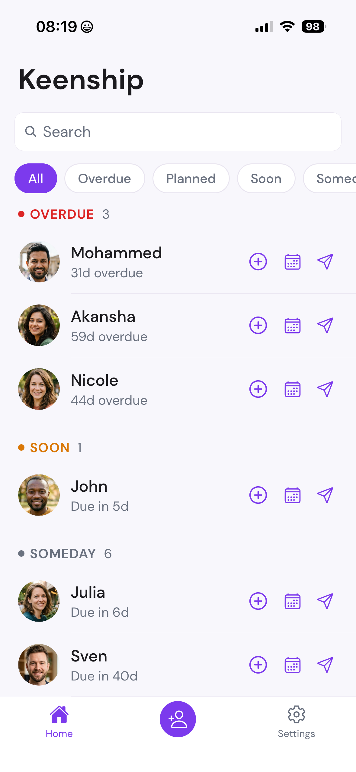 Homescreen